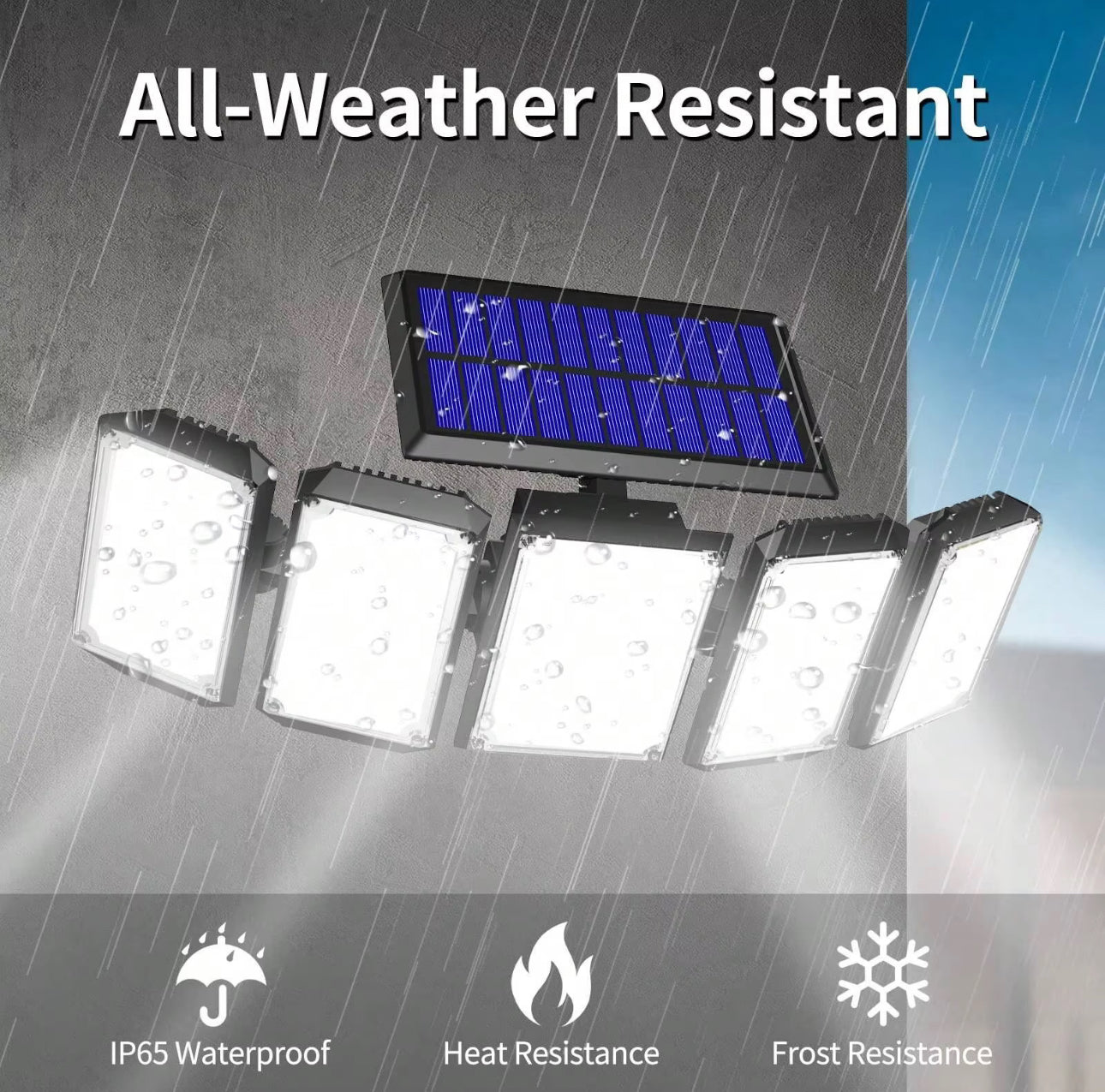 HRS Solar Powered Outdoor Security Light
