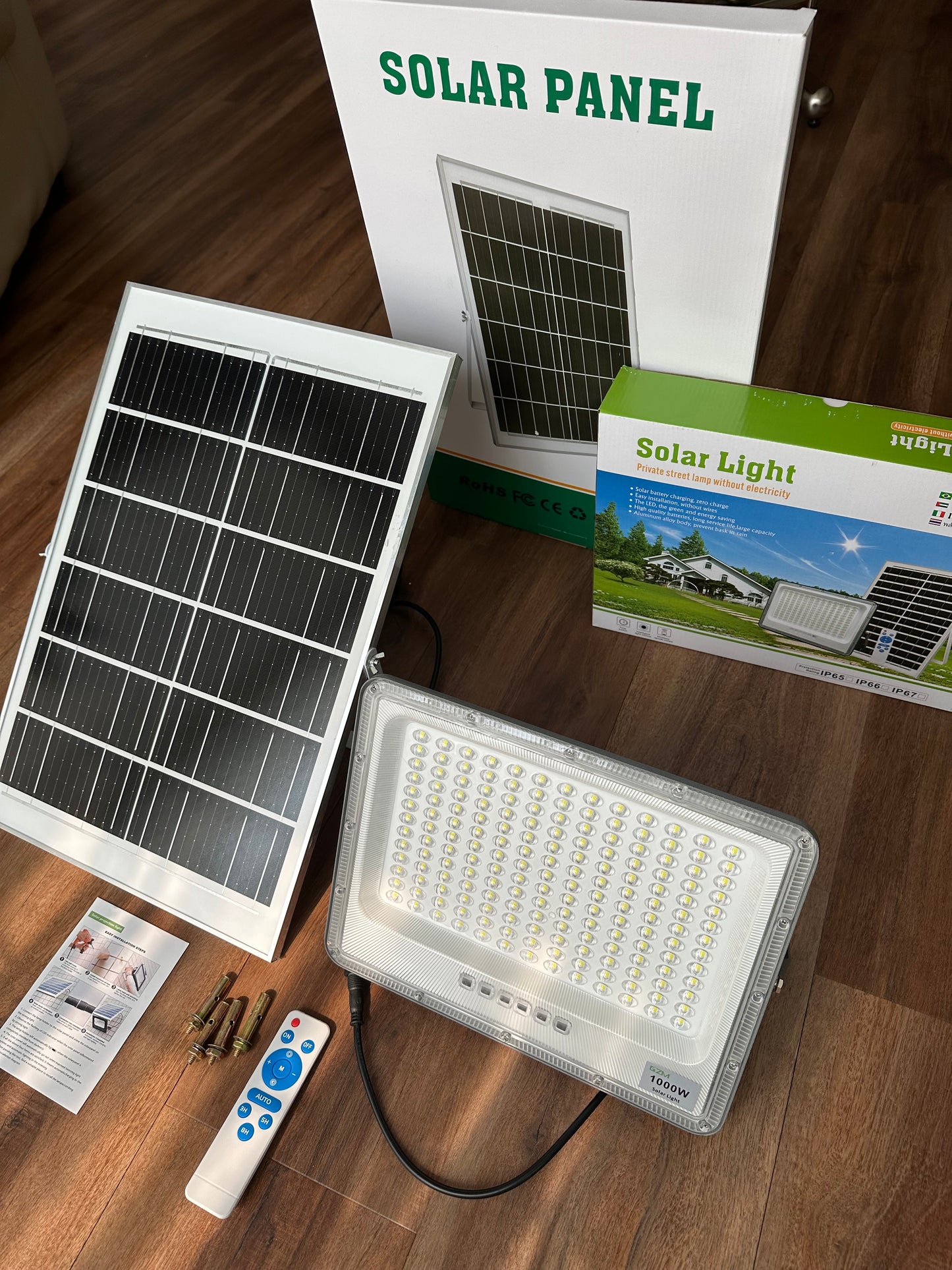 GZM Solar Flood Light with Motion Sensor