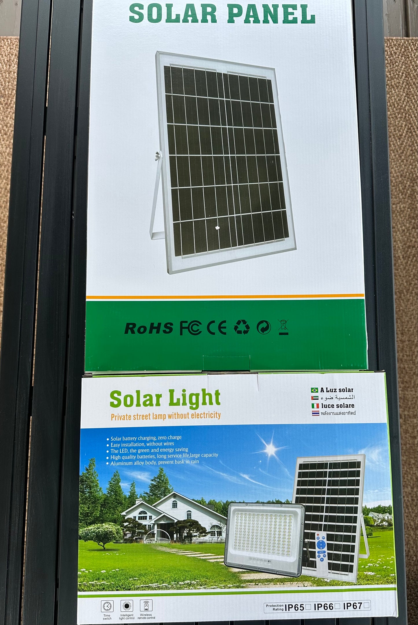 GZM Solar Flood Light with Motion Sensor