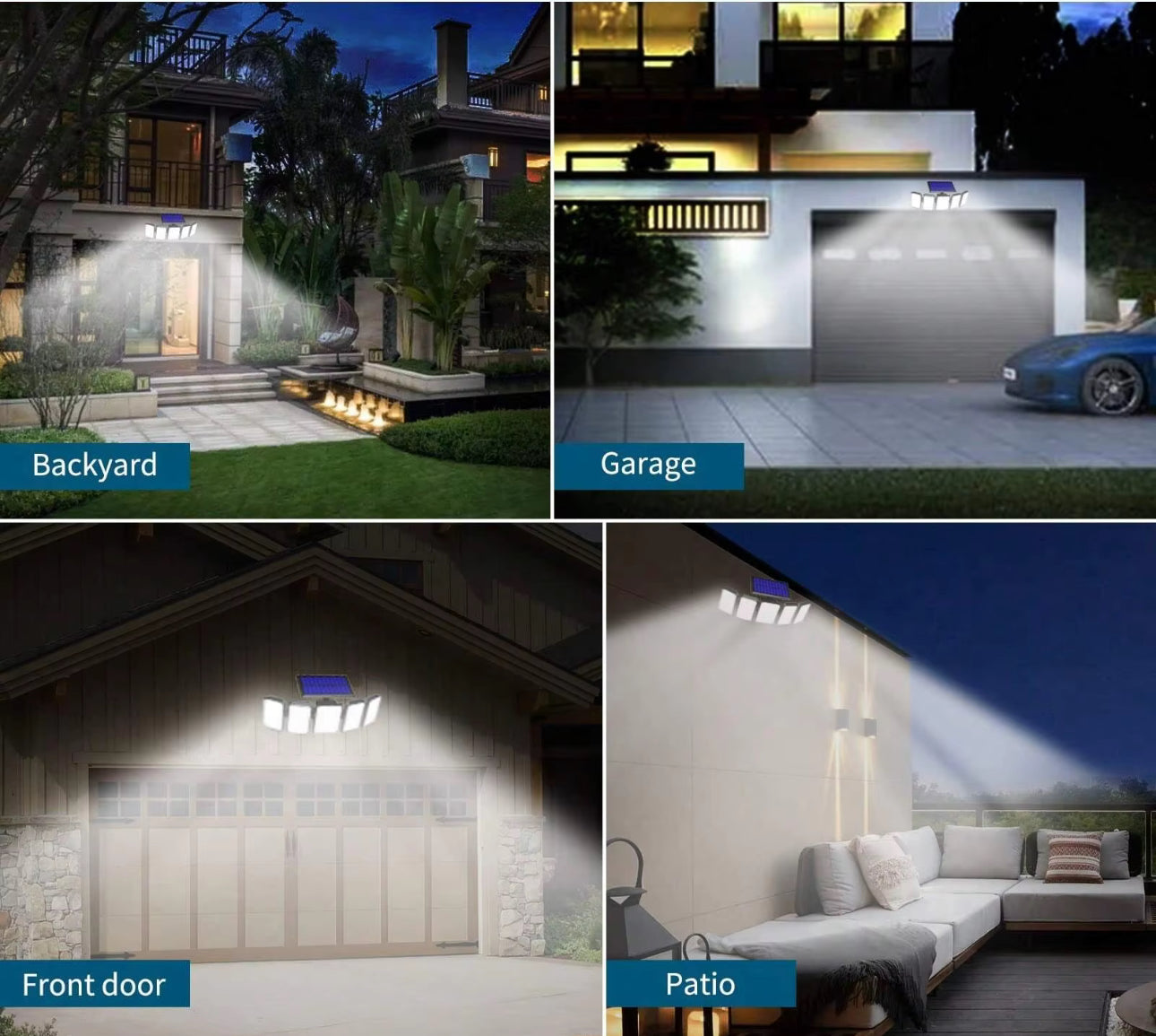 HRS Solar Powered Outdoor Security Light
