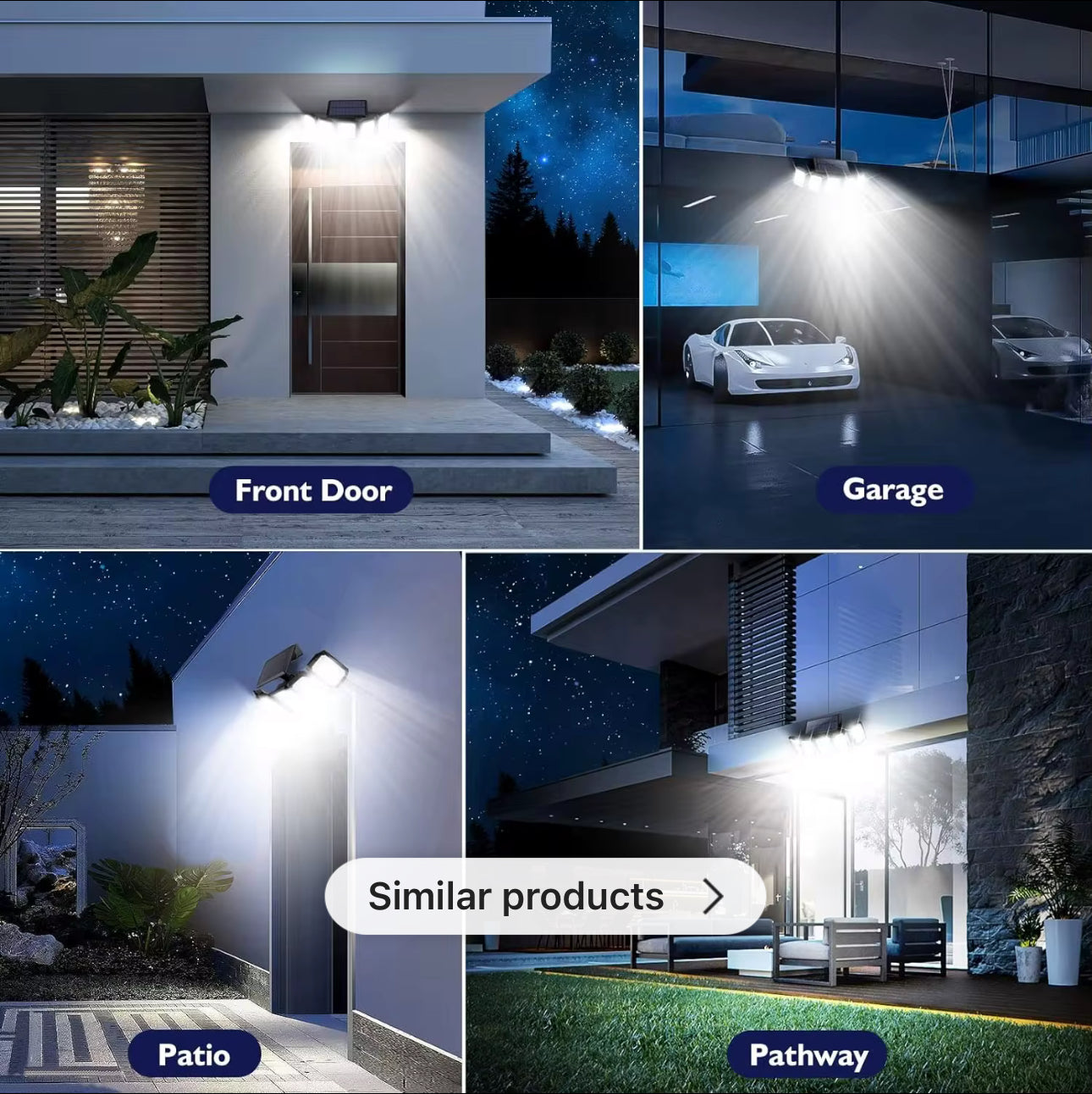 HRS Solar Powered Outdoor Security Light
