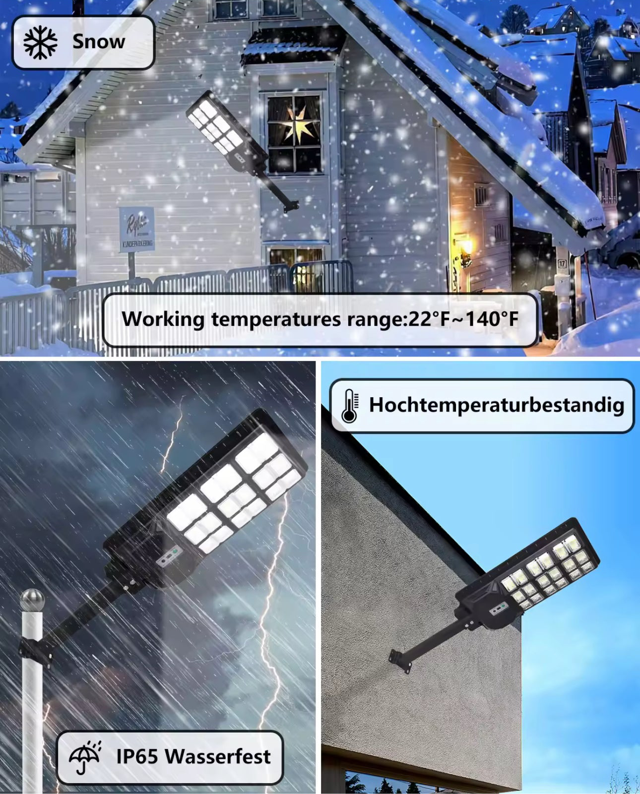 Solar Street Light with Motion Sensor, 1000W