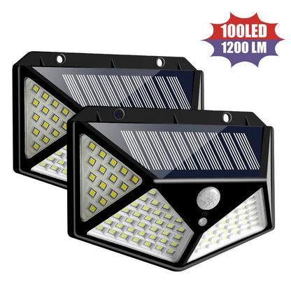 Solar Wall Lights, 100 LEDs, Infrared Motion Sensor
