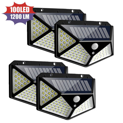 Solar Wall Lights, 100 LEDs, Infrared Motion Sensor