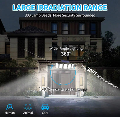 HRS Solar Powered Outdoor Security Light