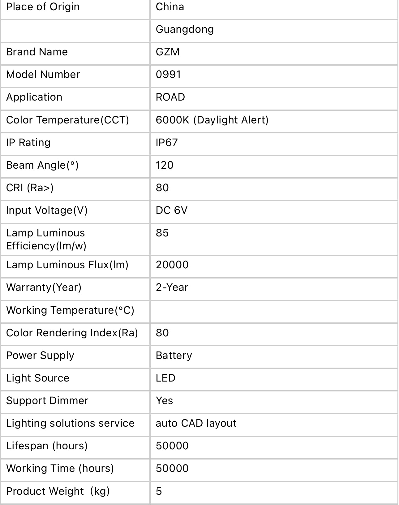 Solar Street Light with Motion Sensor, 1000W