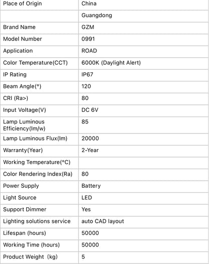 Solar Street Light with Motion Sensor, 1000W