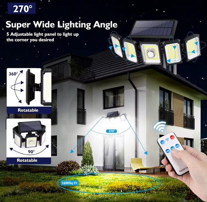 HRS Solar Powered Outdoor Security Light