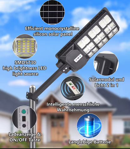 Solar Street Light with Motion Sensor, 1000W