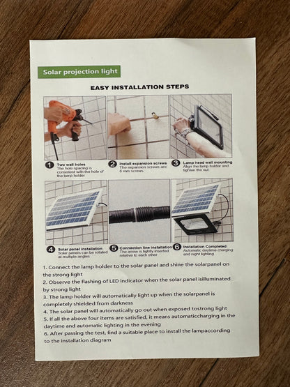 GZM Solar Flood Light with Motion Sensor