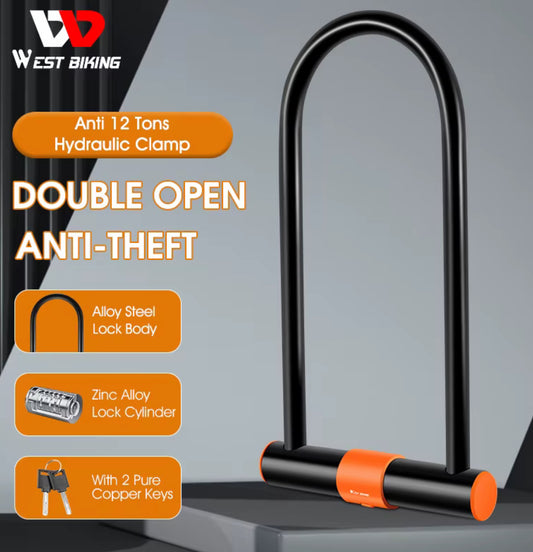 WEST BIKING Bicycle U-Lock
