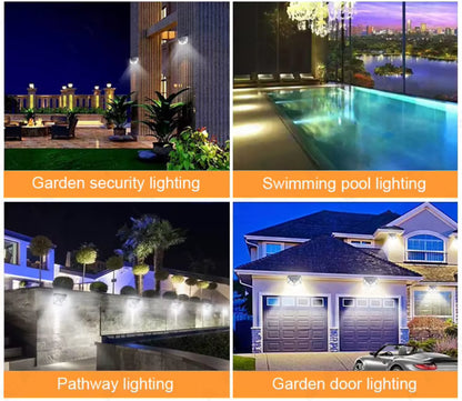 Solar Wall Lights, 100 LEDs, Infrared Motion Sensor