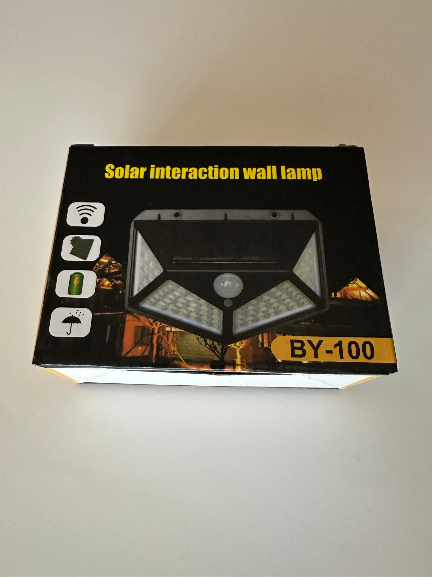Solar Wall Lights, 100 LEDs, Infrared Motion Sensor